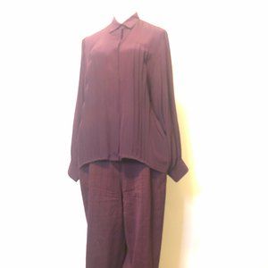Amen Wardy Vintage silk trousers and shirt size 10